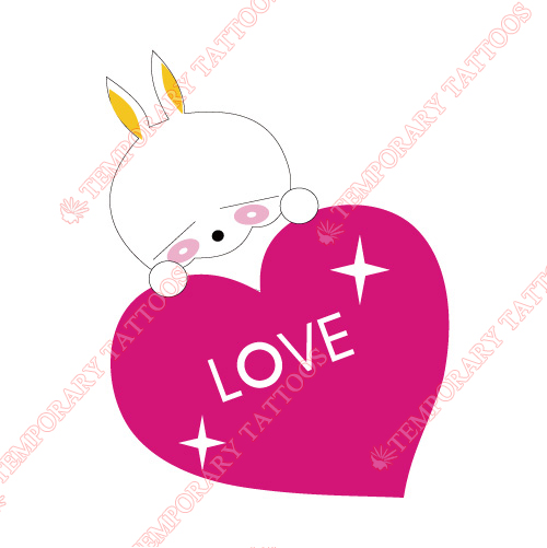 Rabbit Customize Temporary Tattoos Stickers NO.8945